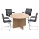 1200mm Arrow Head Circular Boardroom Table